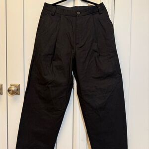 ZARA Black Linen Blend Trousers – Tailored Minimalist Essential